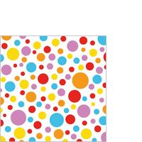 Cocktailserviette Linda Multicolor ca. 25x25cm - Multicolor, KONVENTIONELL (25cm)