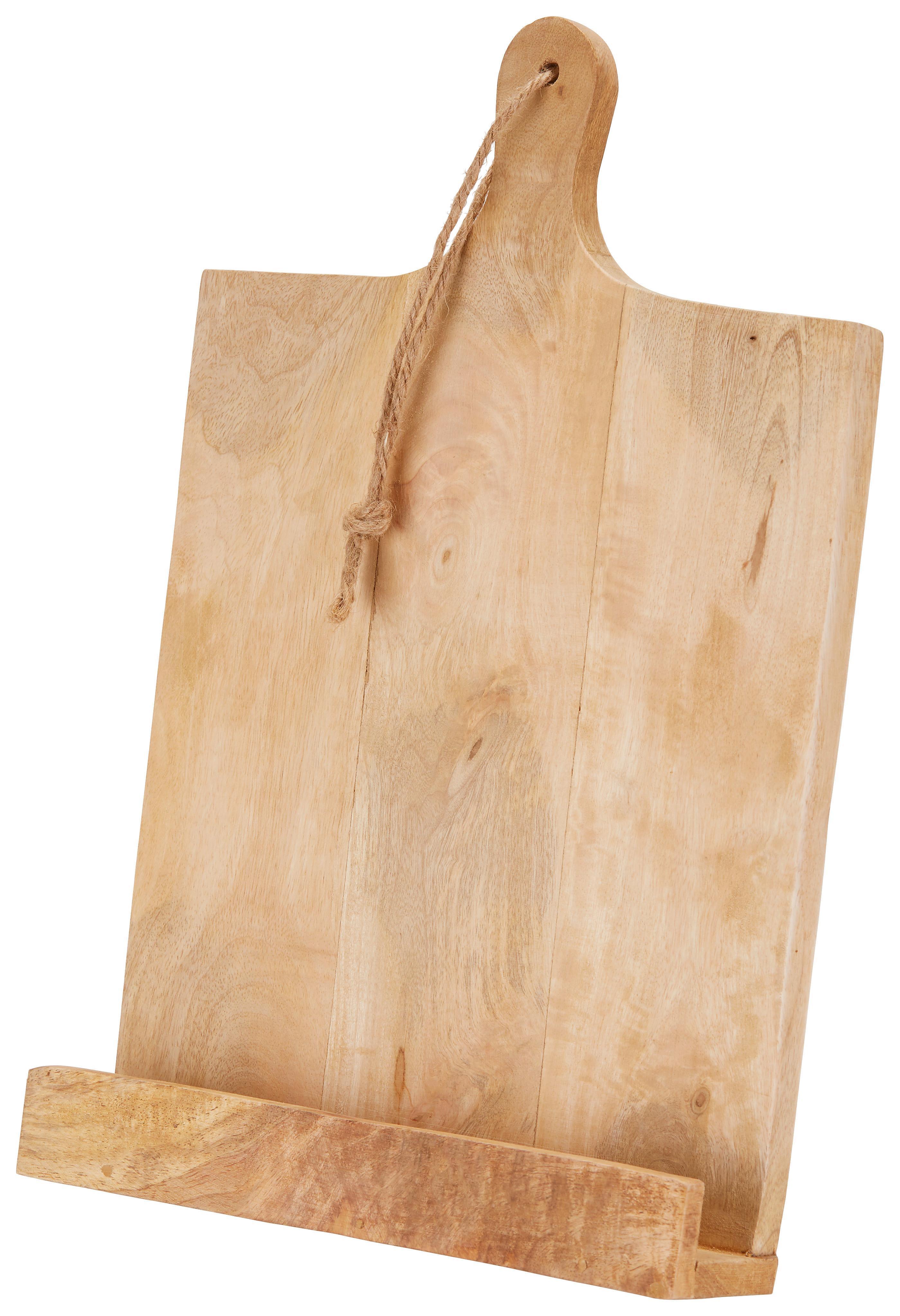 Kochbuchhalter Liam Holz - Braun, Holz (25/38/6,5cm)