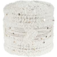 POUF BOHIST 425 - Creme/Grün, Design, Textil (35/35cm) - Kayoom