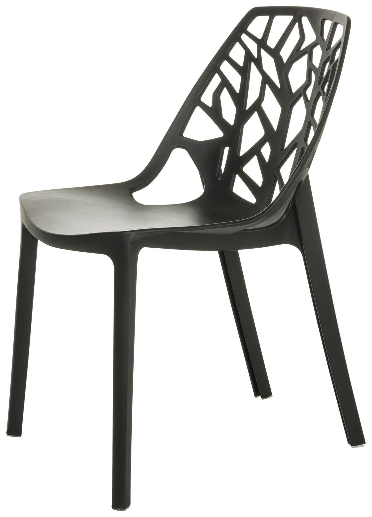 Stol Artifo Tri, Črna - črna, Basics, umetna masa (47/80/56cm) - MID.YOU