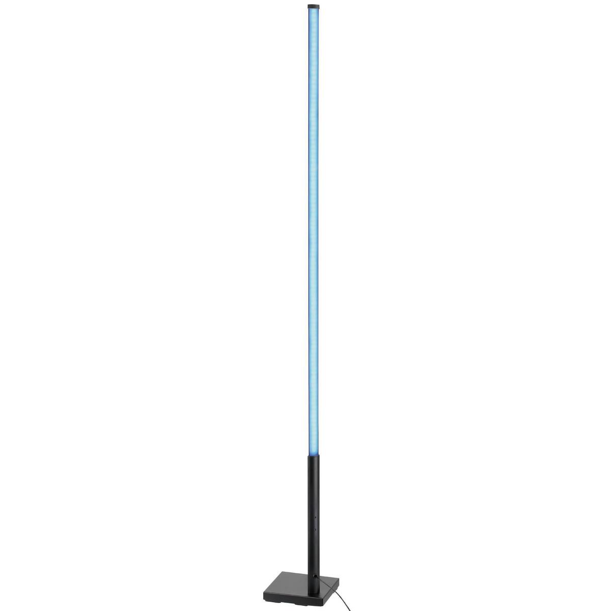 Stehleuchte 75654 Picacha 1 Schwarz/weiss - Weiss/Schwarz, Basics, Kunststoff/Metall (2/2/150cm) - Eglo