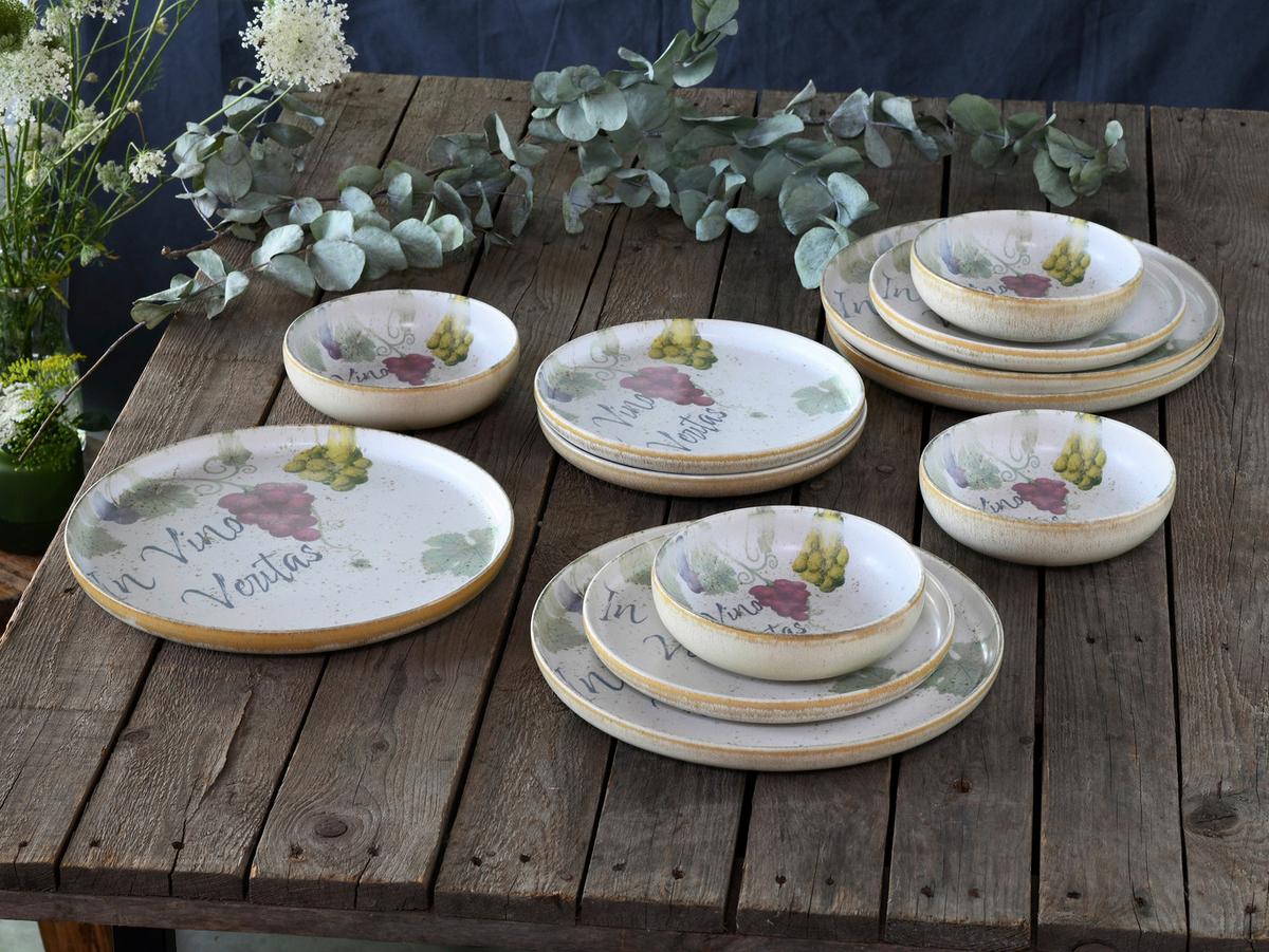 Jedilni Servis Uno In Vino, 12-Delni - večbarvno, Basics, keramika - Creatable