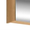 SPEGELSKÅP ARIS -EXKLUSIV- - svart/ekfärgad, Modern, metall/trämaterial (80/70/20cm) - Mömax