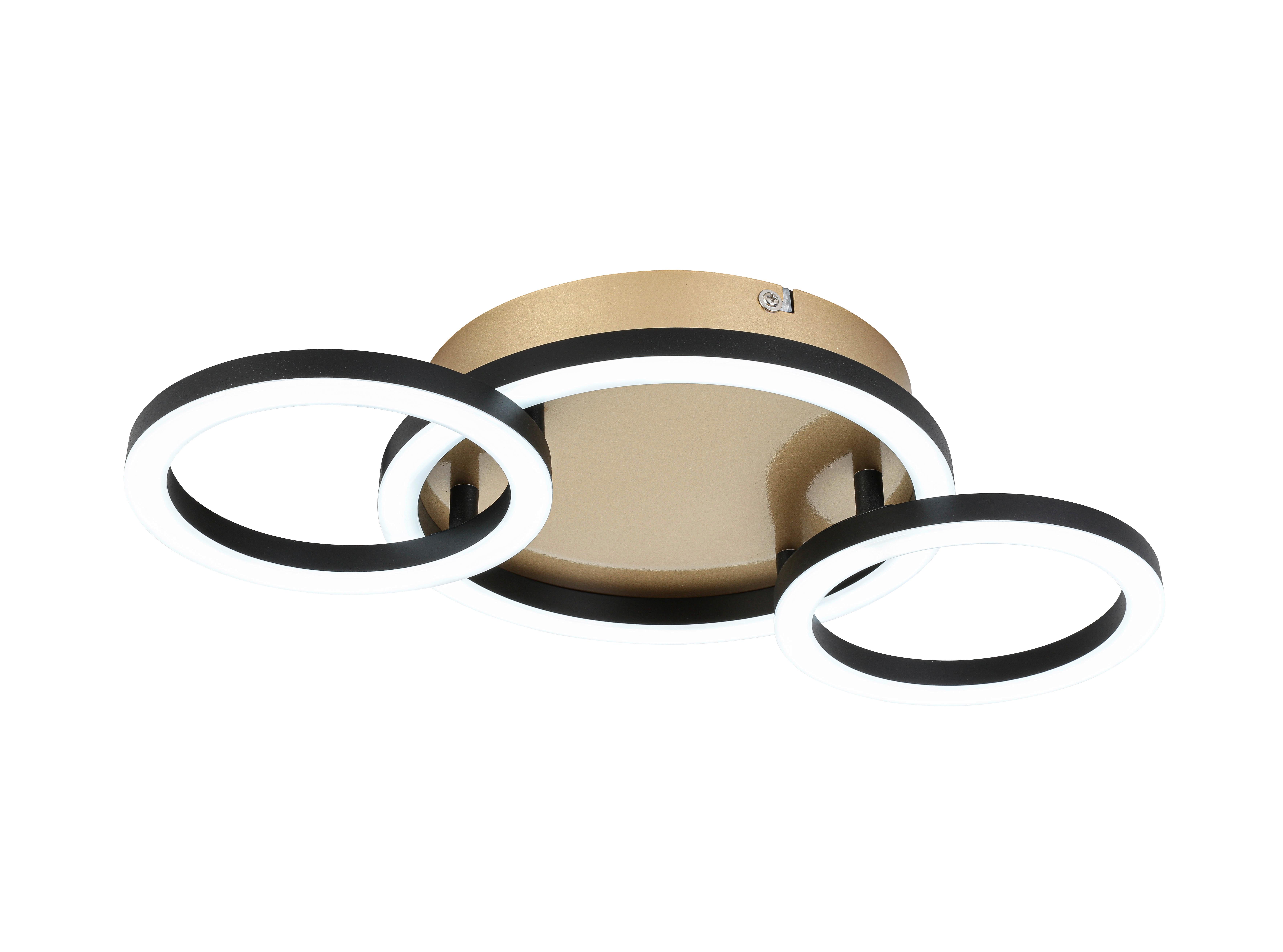 Led Stropna Svjetiljka Numim - cappuccino/crna, Moderno, metal/plastika (43/23/5cm) - Mömax