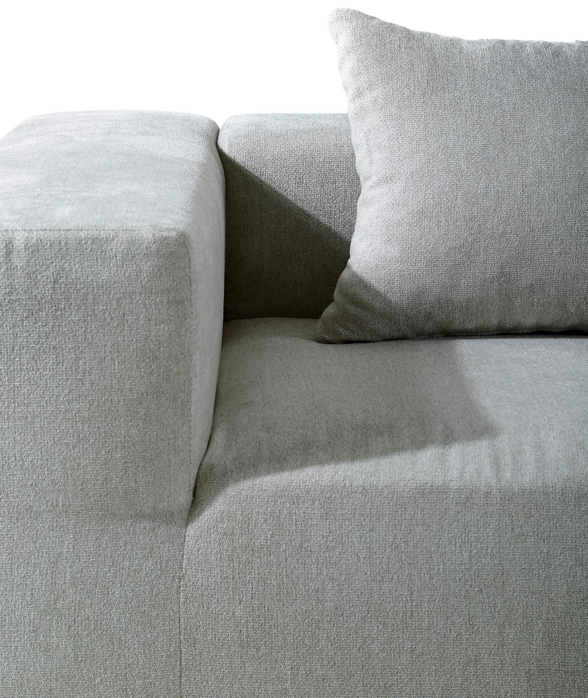 SOFA TRZYOSOBOWA VESPERA - szary, Design, tkanina (300/60/100cm) - P & B