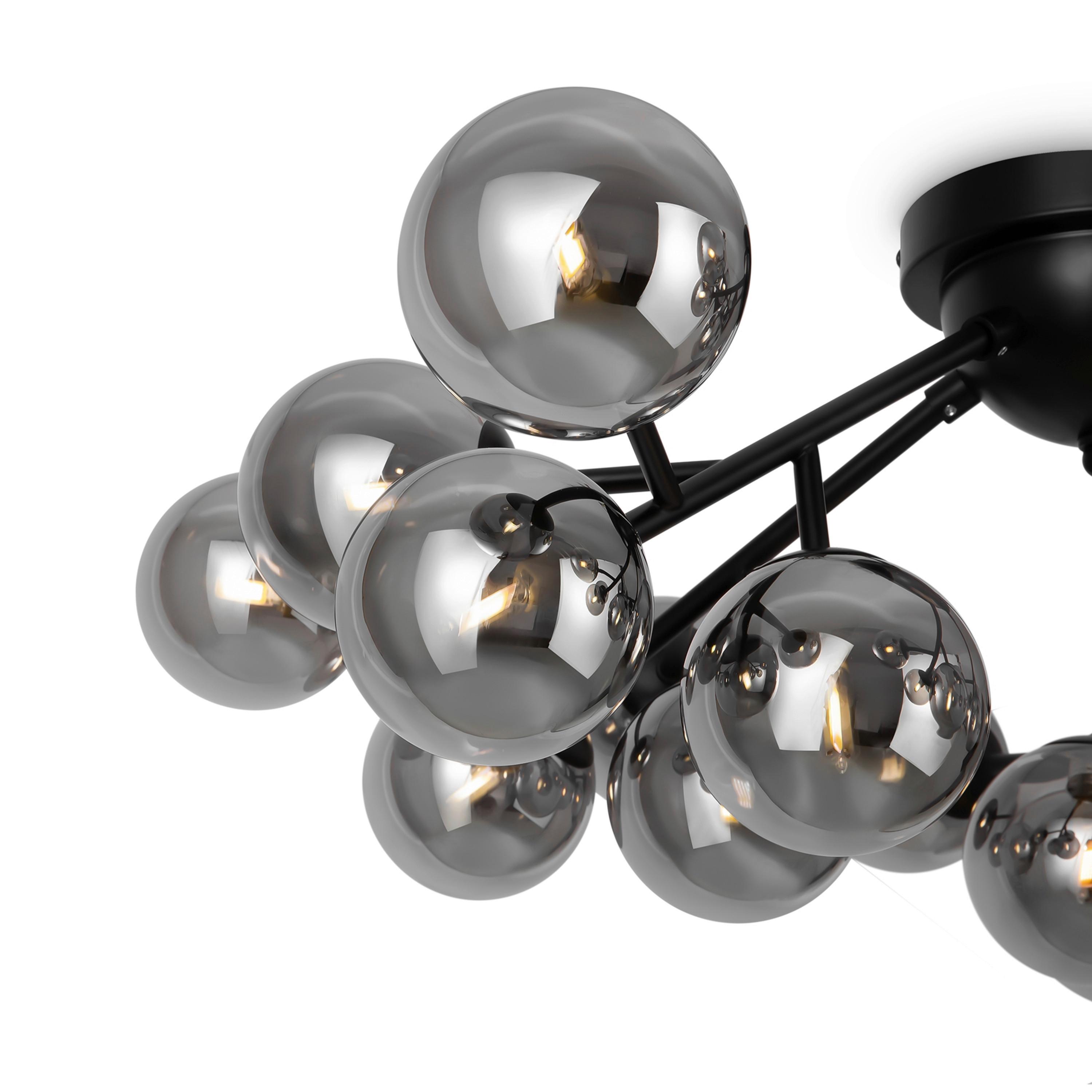 DECKENLEUCHTE DALLAS - Schwarz, Basics, Glas/Metall (75/30/75cm) - MAYTONI
