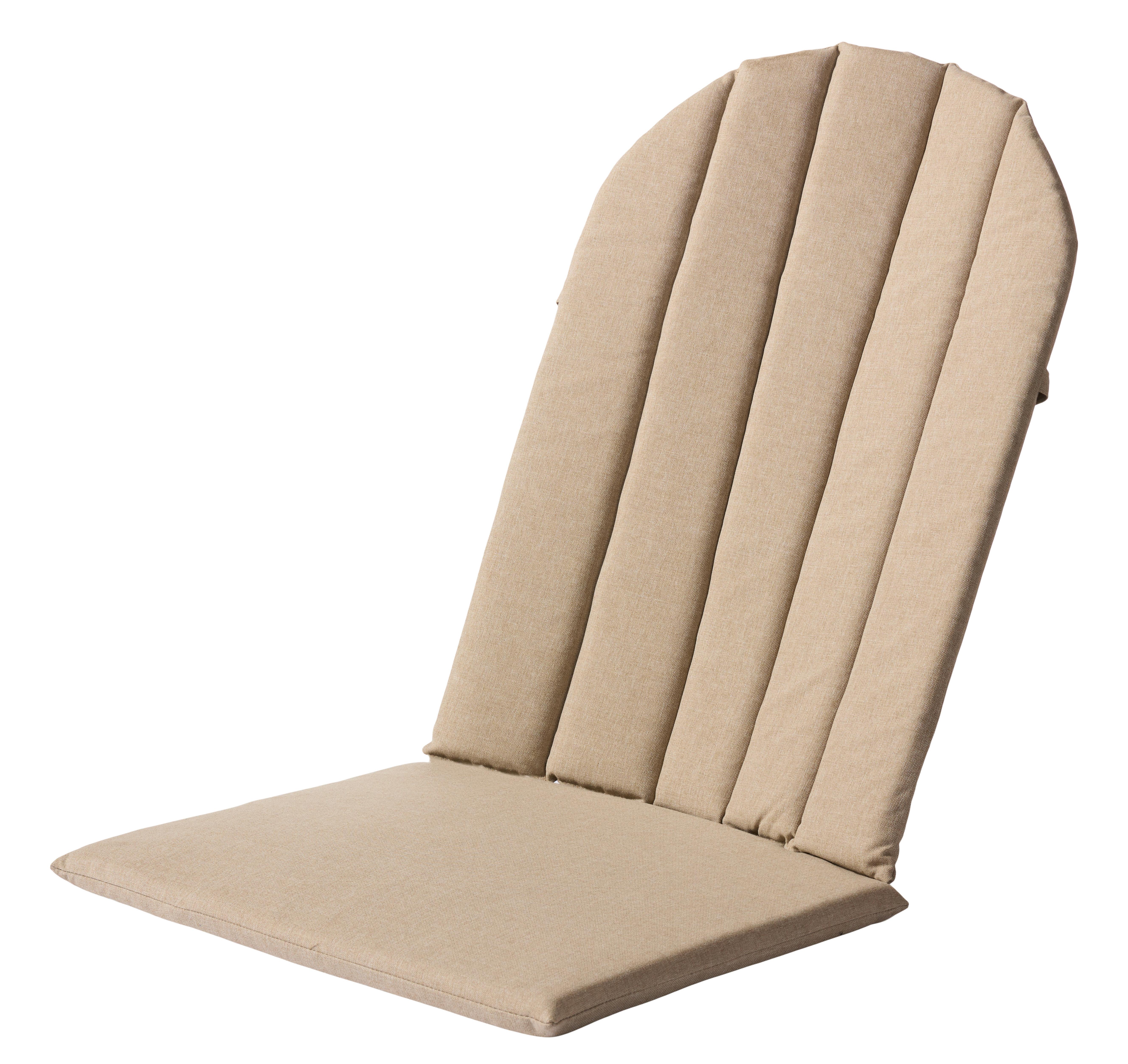 Liegenauflage Adirondack Sand - Sandfarben, Natur, Kunststoff (125/2/58cm) - Gardenson