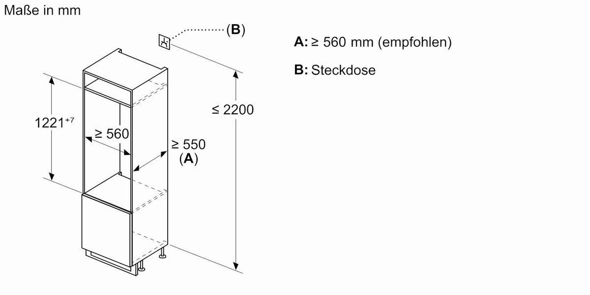 Kühl-Gefrier-Kombination KIL425SE0 in Weiss - Weiß, Basics (54,1/122,1/54,8cm) - Bosch