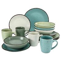 SERWIS OBIADOWO-ŚNIADANIOWY SEGOWIA - różnokolorowy, Konventionell, ceramika - Creatable