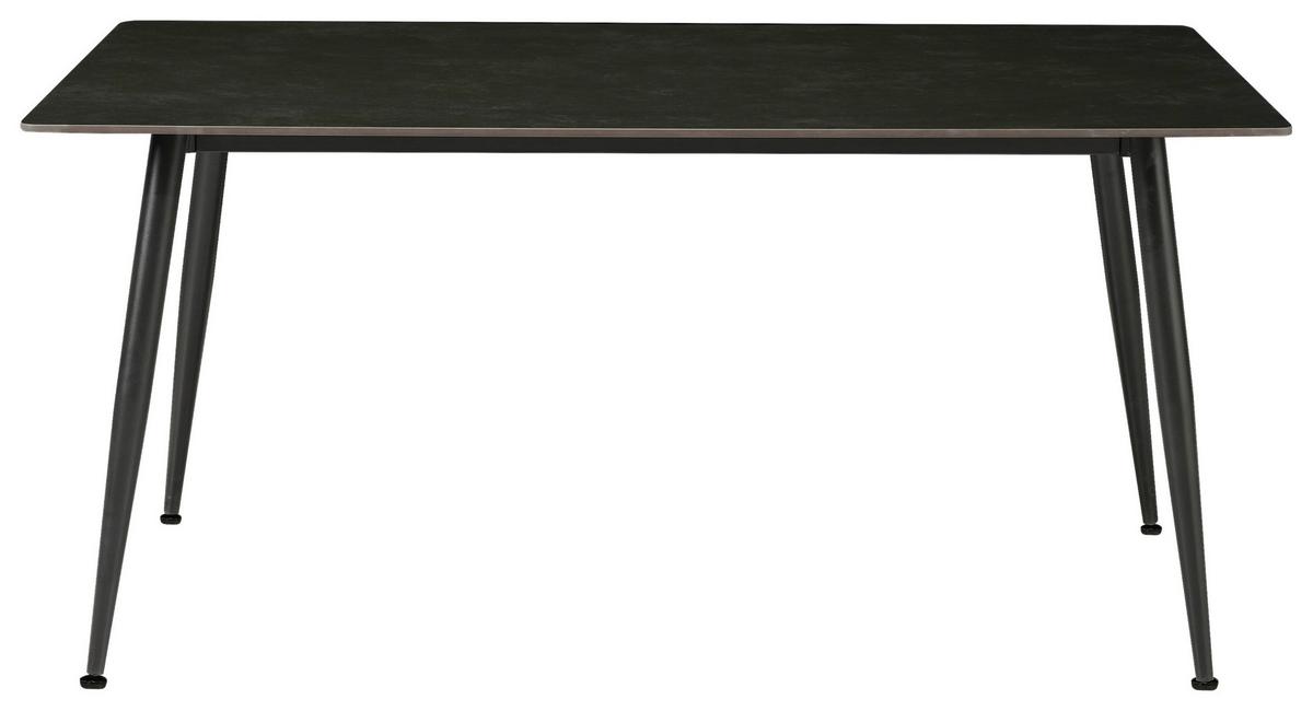 Jedilna Miza Julliette, 160x90cm - temno siva/črna, Moderno, kovina/keramika (160/90/76cm) - MID.YOU