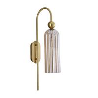 Wandleuchte Lp-939/1w_piega - Goldfarben/Bernsteinfarben, Konventionell, Glas (23.5/10/56.5cm)