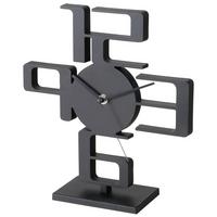 ZEGAR STOŁOWY 2022957 - MODERN LIVING - czarny, Basics, tworzywo sztuczne (25/8/27cm)