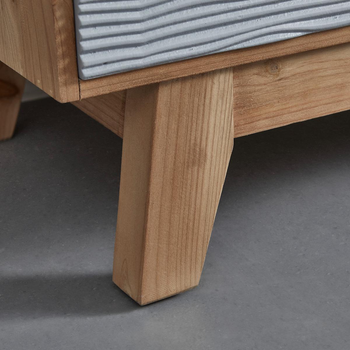 Kommode Frame Multicolor Echtholz/MDF - Multicolor/Schwarz, MODERN, Holz (68/112/34cm) - Bessagi Home