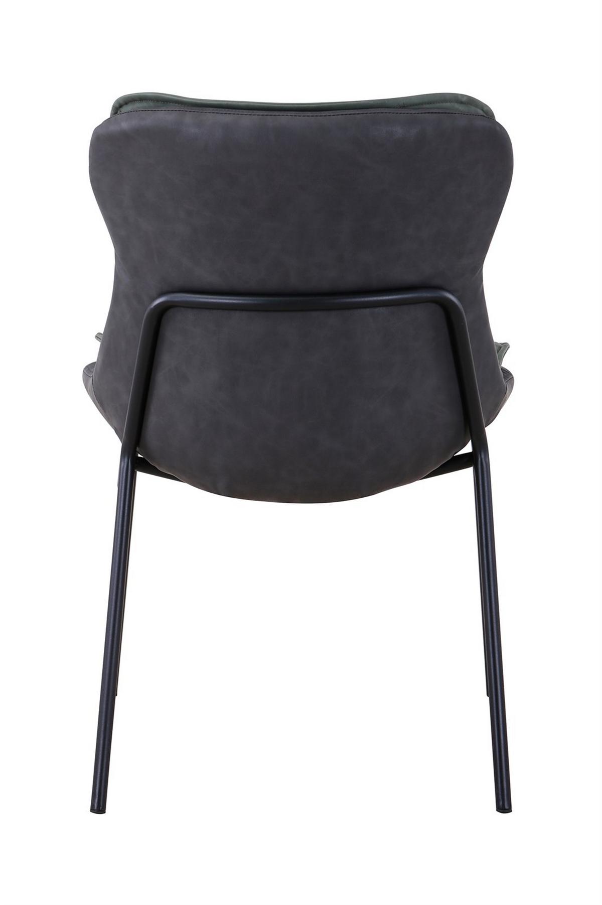 STUHL BRADY 200 - Dunkelgrau/Schwarz, Design, Textil/Metall (54/84/64cm) - Kayoom