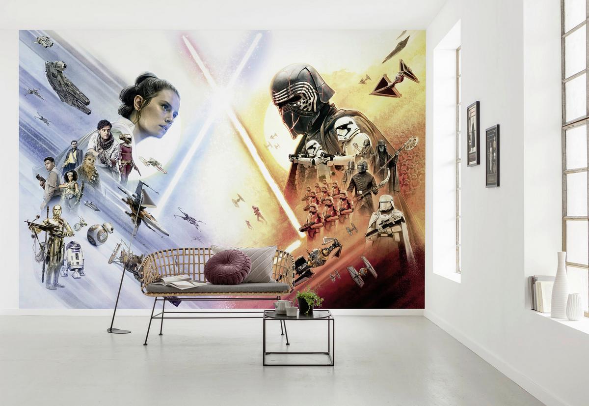 Fototapete Star Wars EP9 Movie Poster ca. 368x254cm - Multicolor, Basics (368/254cm) - Komar