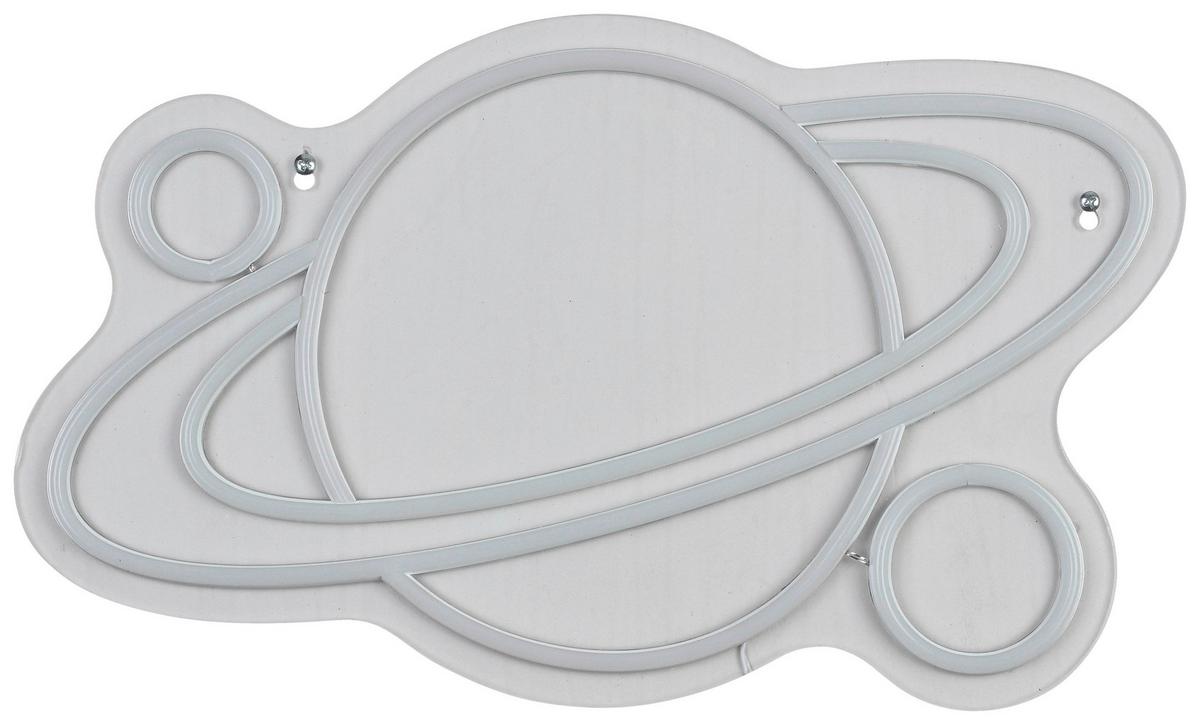 Lampă LED decorativă Erdio - alb/transparent, Modern, plastic (40/26/1cm) - Mömax