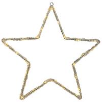 GWIAZDA DEKORACYJNA WS-LZ231027L - przejrzysty, Lifestyle, tworzywo sztuczne/metal (40/40cm) - X-Mas