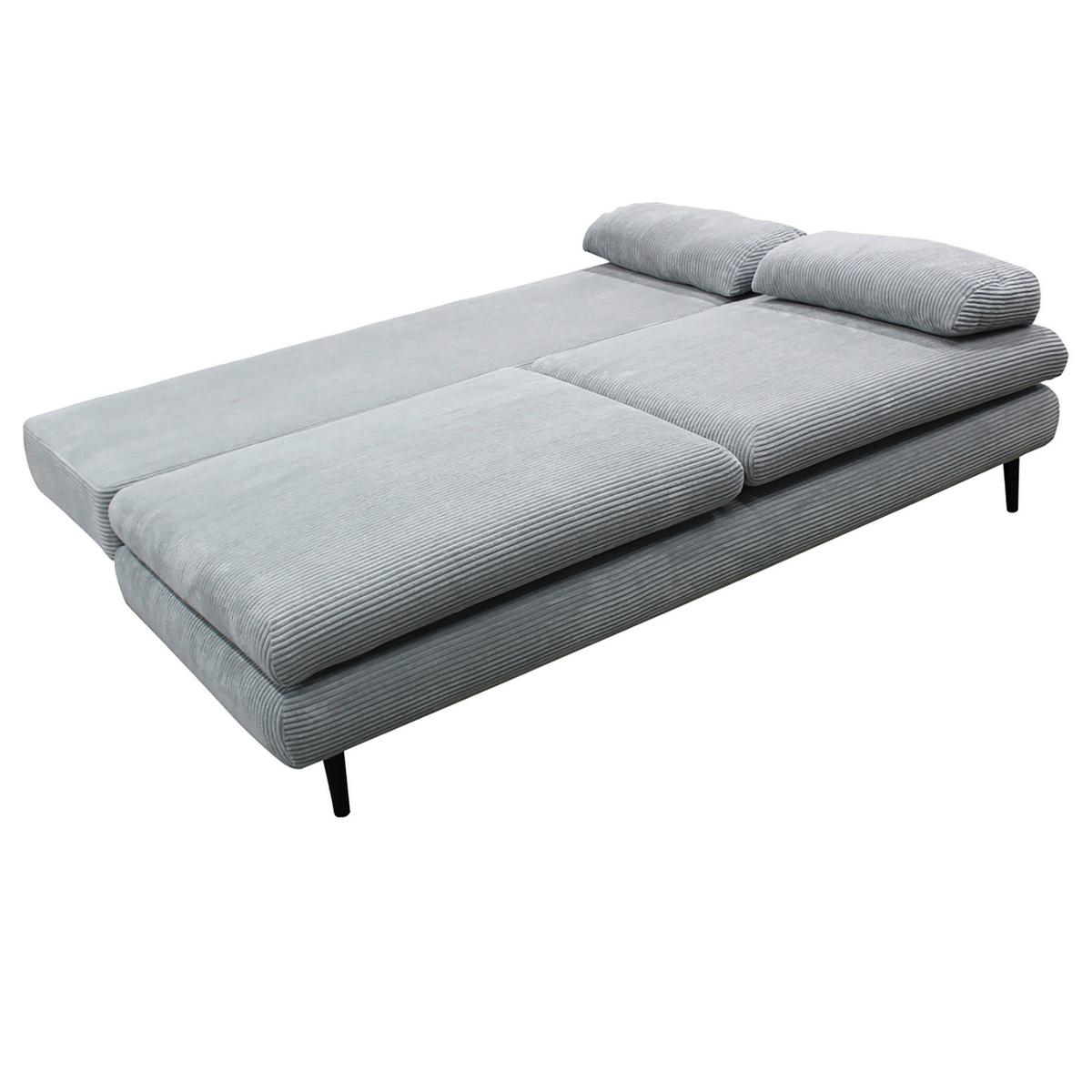 Canapea extensibila FIORE - gri deschis, Design, textil (202/85/99cm) - Modern Living