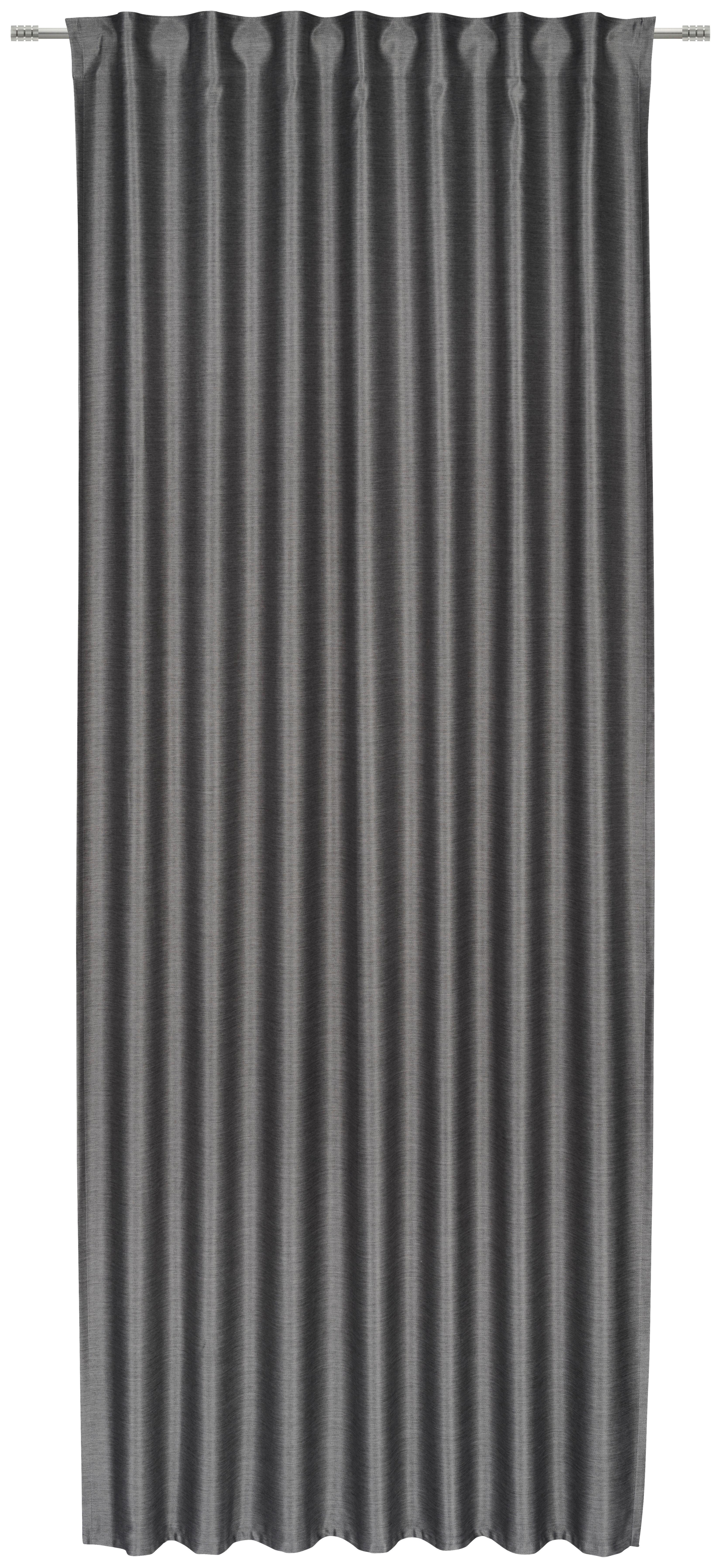 ZASŁONA GOTOWA ROVITA - antracytowy, Design, tkanina (140/260cm) - Dieter Knoll