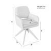 STOL MED ARMSTÖD ADRIEN - greige/naturfärgad, Modern, metall/trä (60/88/65cm) - Bessagi Home