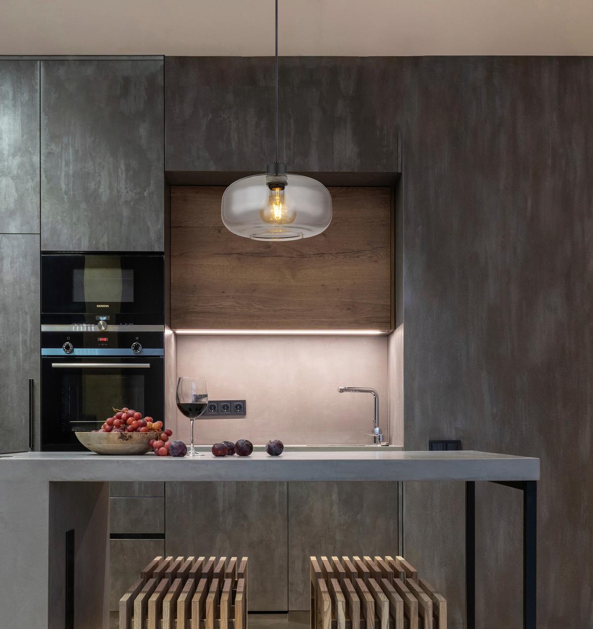 Hängeleuchte Giuseppe Schwarz max. 40 Watt - Schwarz, Basics, Glas/Metall (28/120cm) - Globo