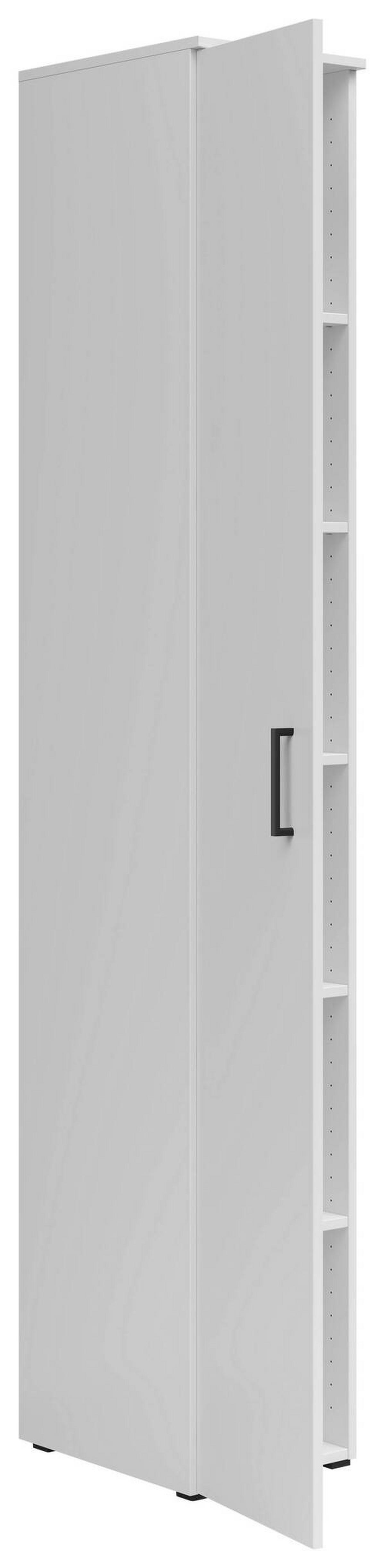 Szekrény Multistauraum - fekete/fehér, Modern, műanyag/faalapú anyag (30/195/40cm) - Carryhome
