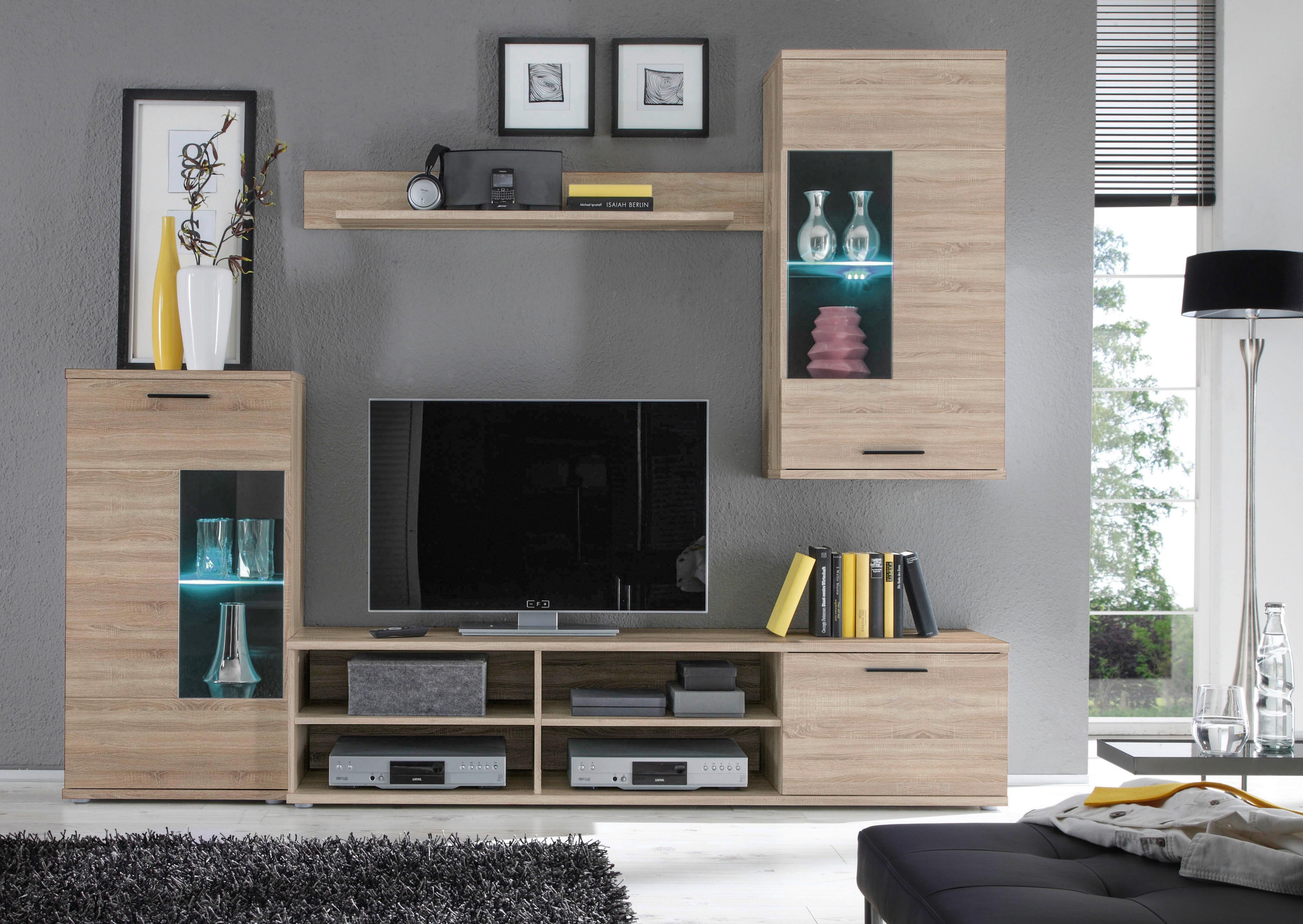 Dnevni Regal Frontal, Barva Hrasta, Led - hrast sonoma (230/190/38cm) - Mömax