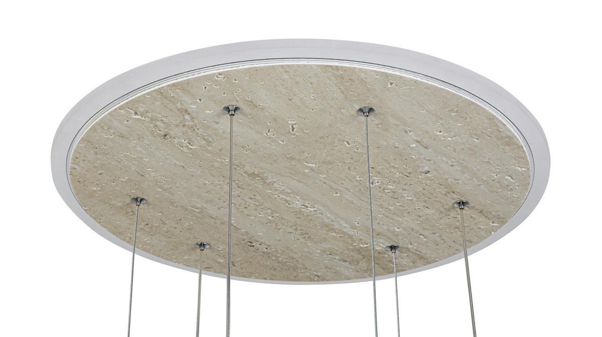 Led Függőlámpa Stoni - Pezsgő, Modern, műanyag/fém (42/42/150cm) - Mömax