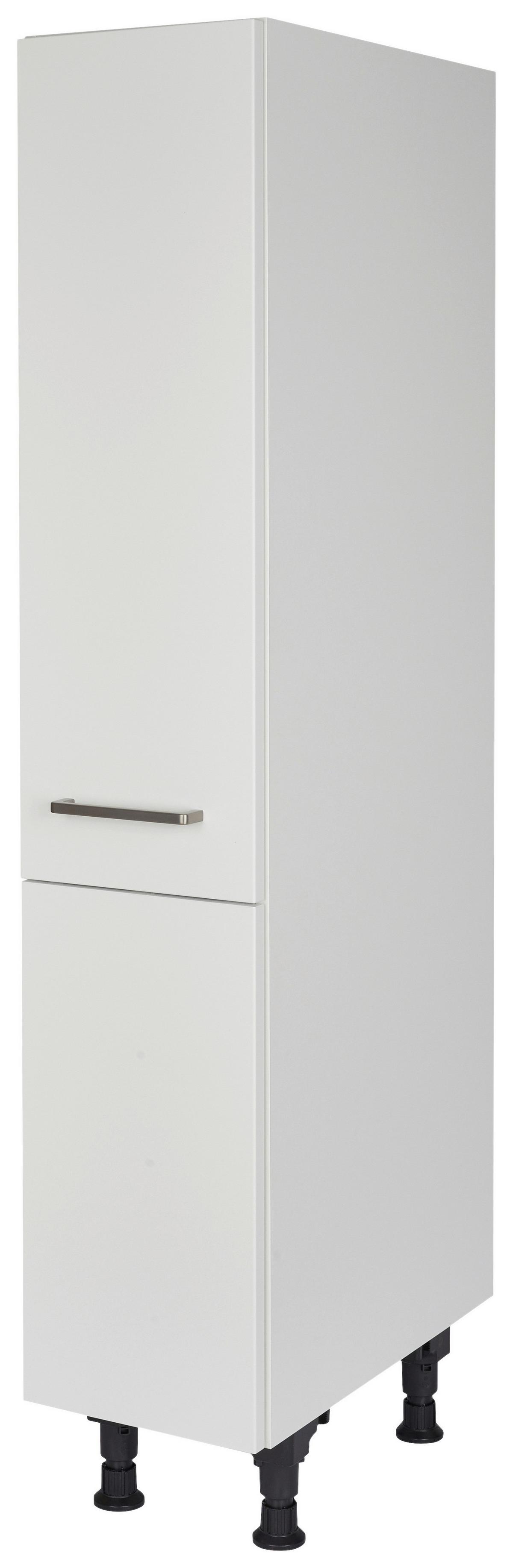 Apothekerschrank Touch Weiß - Edelstahlfarben/Weiß, MODERN, Holzwerkstoff/Metall (30/168/58cm) - Nobilia