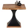 Couchtisch Schwarz/Akaziefarben - Schwarz/Akaziefarben, LIFESTYLE, Holz/Metall (55/50/55cm) - Premium Living