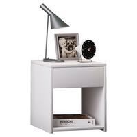 Nočna Omarica Sledo Mini, Bela - bela, Konvencionalno, leseni material (35/40/35cm) - MID.YOU