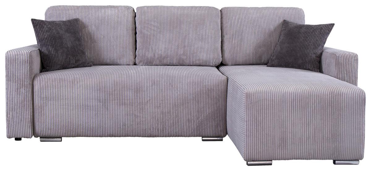 Sedežna Garnitura Paterno, Siva, Ležišče, Predal - svetlo siva, Moderno (235/146cm) - Mömax