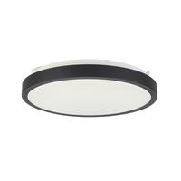 Plafonieră cu Led SHIRLEY - negru, Konventionell, plastic/metal (35/7/7cm) - Modern Living