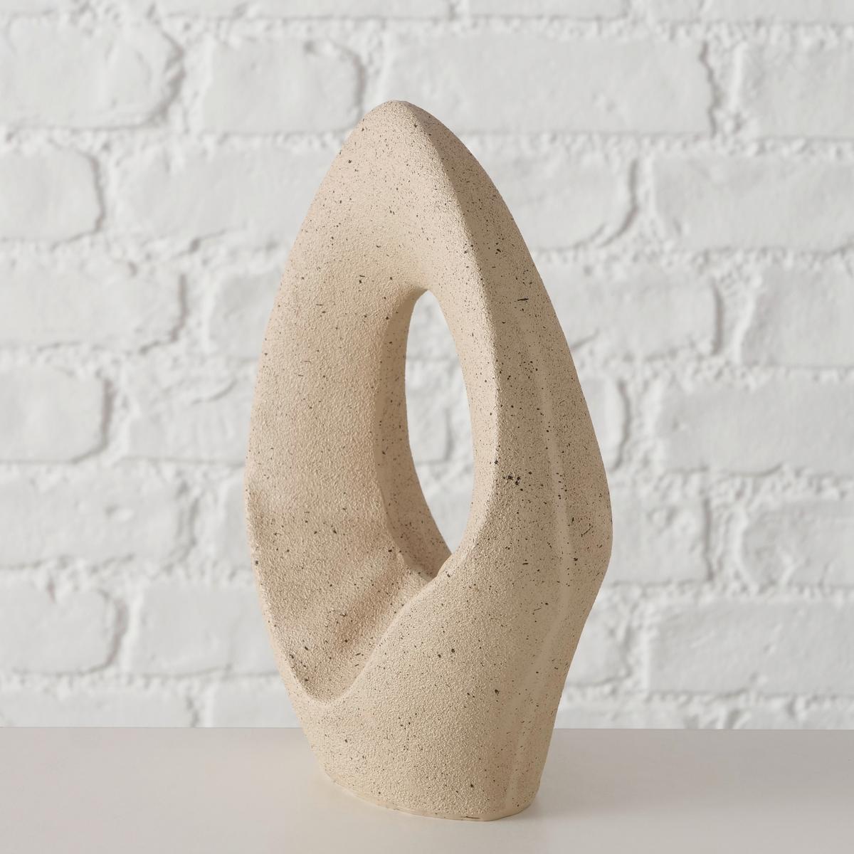 Skulptur Aminata II Beige matt - Beige, Design, Kunststoff (16/21/7,5cm) - Mömax