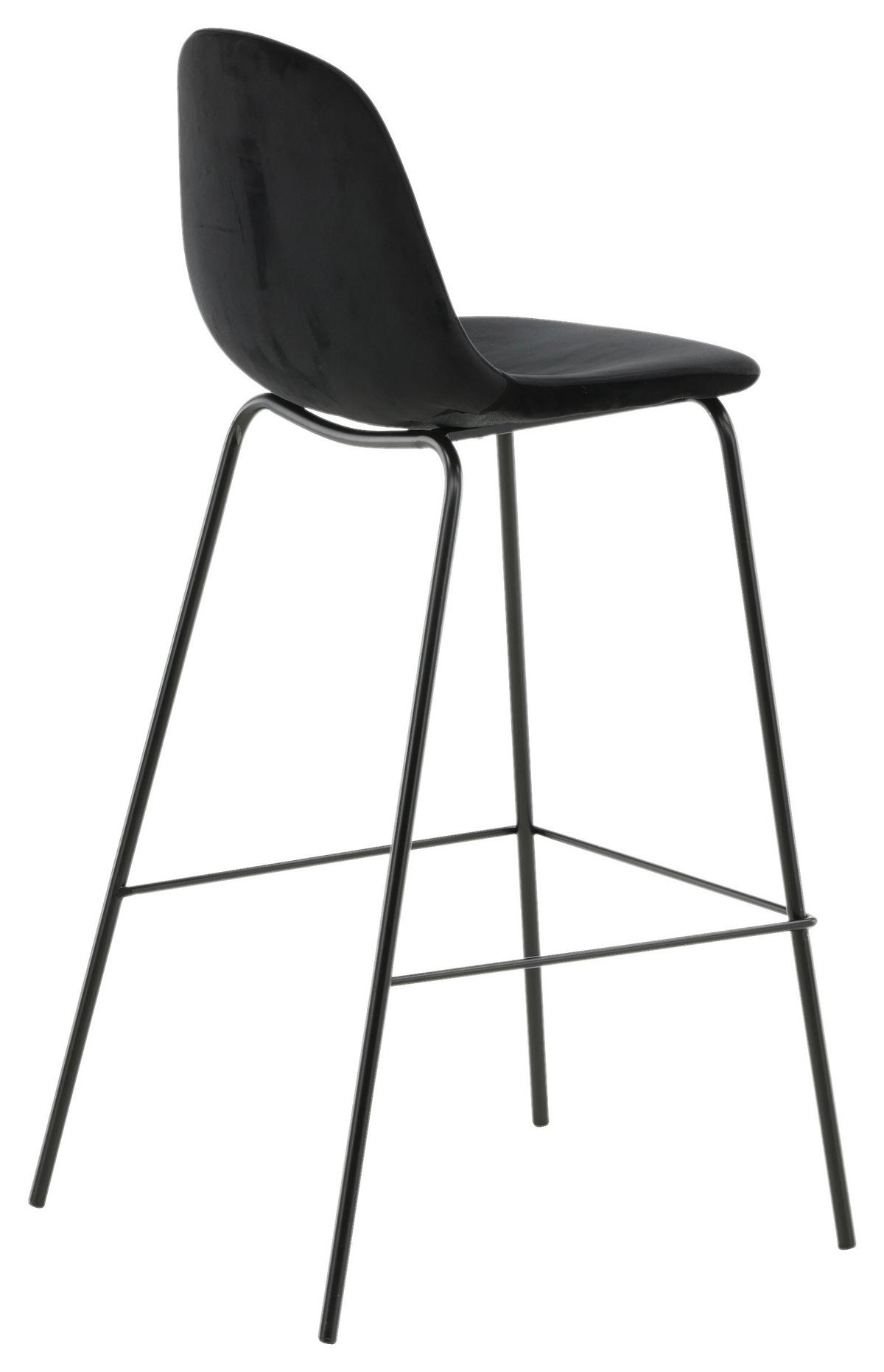 BARHOCKER-SET POLAR - Schwarz, Design, Textil/Metall (41.5/105/43cm) - Livetastic