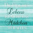 Glasbild Frau Des Lebens, ca. 30x30x2cm - Multicolor, ROMANTIK / LANDHAUS, Glas (30/30/2cm)