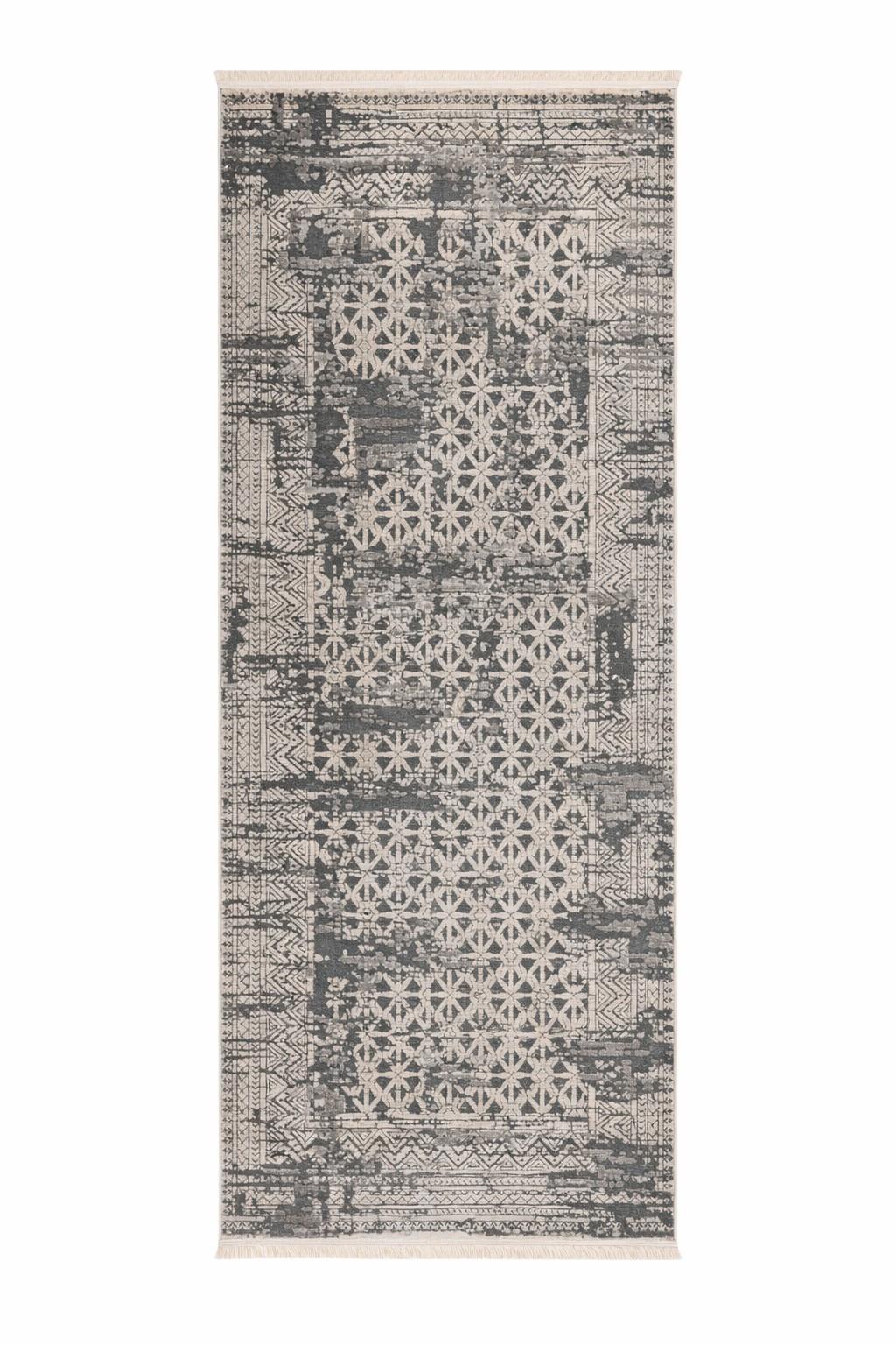 Vintage-teppich Adela 325 Grau 80x150 - Grau, Basics, Textil (80/150cm) - Kayoom