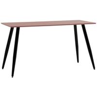 Schreibtisch Piazza Rosa/Schwarz - Schwarz/Rosa, MODERN, Holzwerkstoff/Metall (138/73,60/60cm) - Mömax