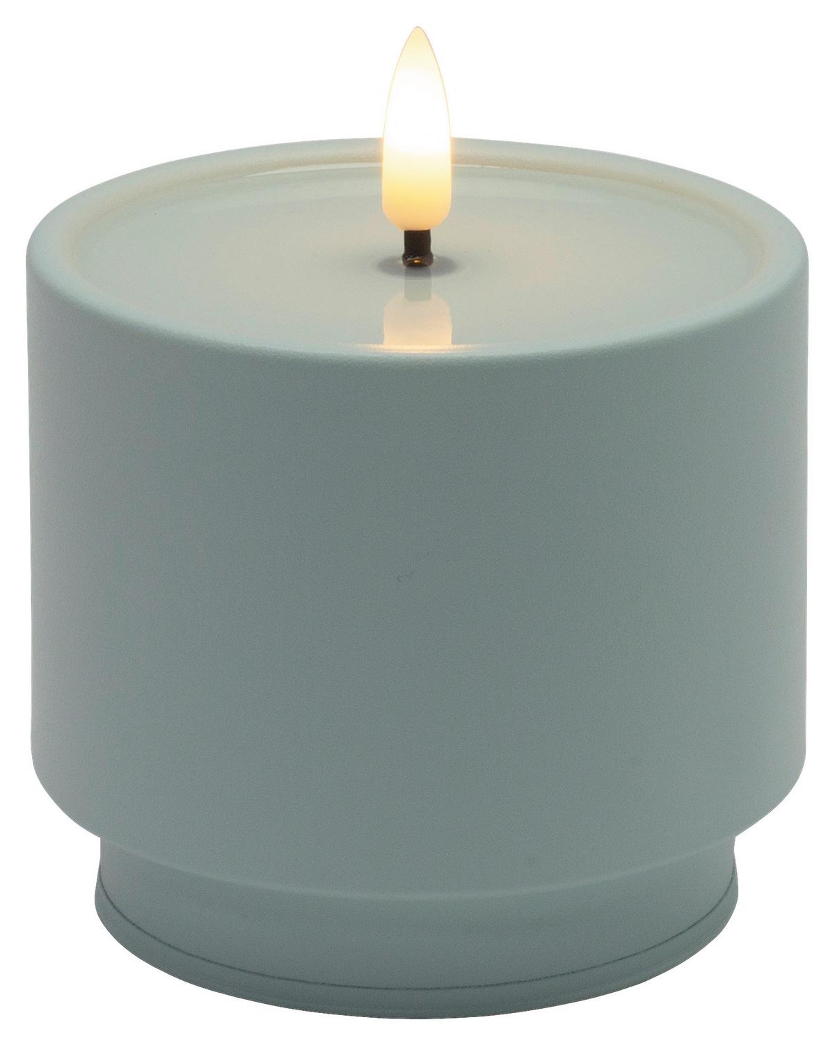 LED-Kerze Belly diverse Farben - Hellrosa/Lila, MODERN, Kunststoff/Metall (9/8,5cm) - Mömax