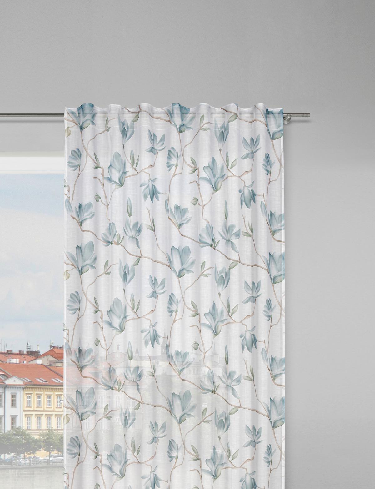 Končana Zavesa Magda - modra, Basics, tekstil (140/245cm) - Modern Living