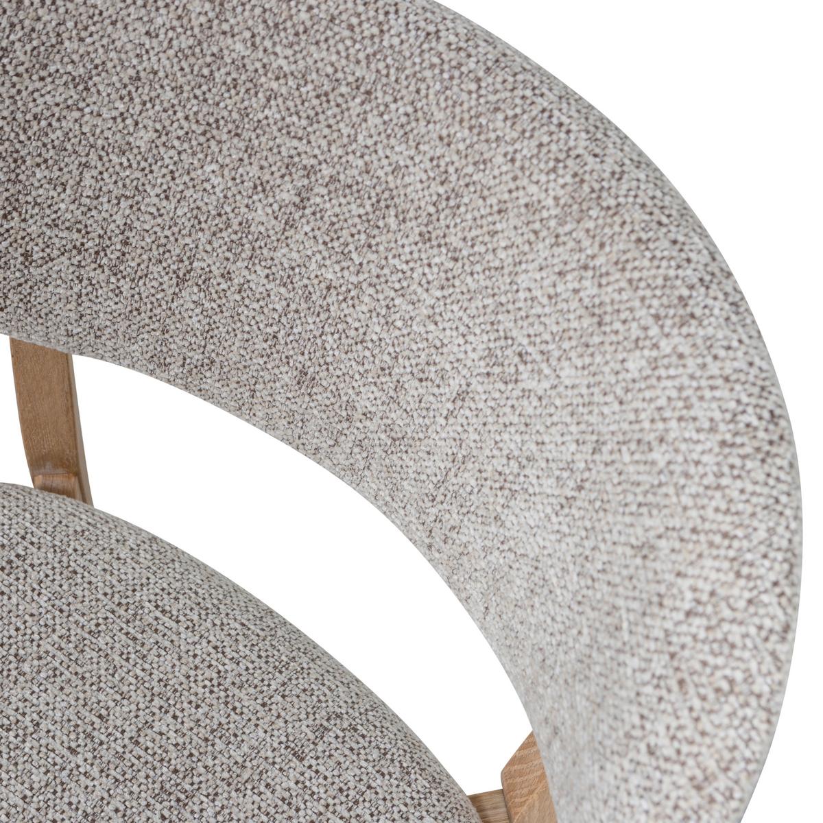 Stuhl-Set Udar 2er-Set Naturfarben - Naturfarben, MODERN, Holz/Textil (51/82/60cm) - Livetastic