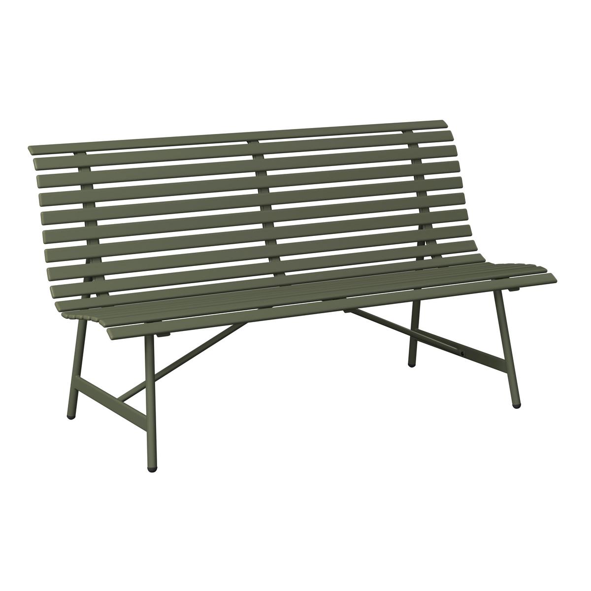 Gartenbank Tina Grün - Grün, MODERN, Metall (160/68,5/87,5cm) - Mömax