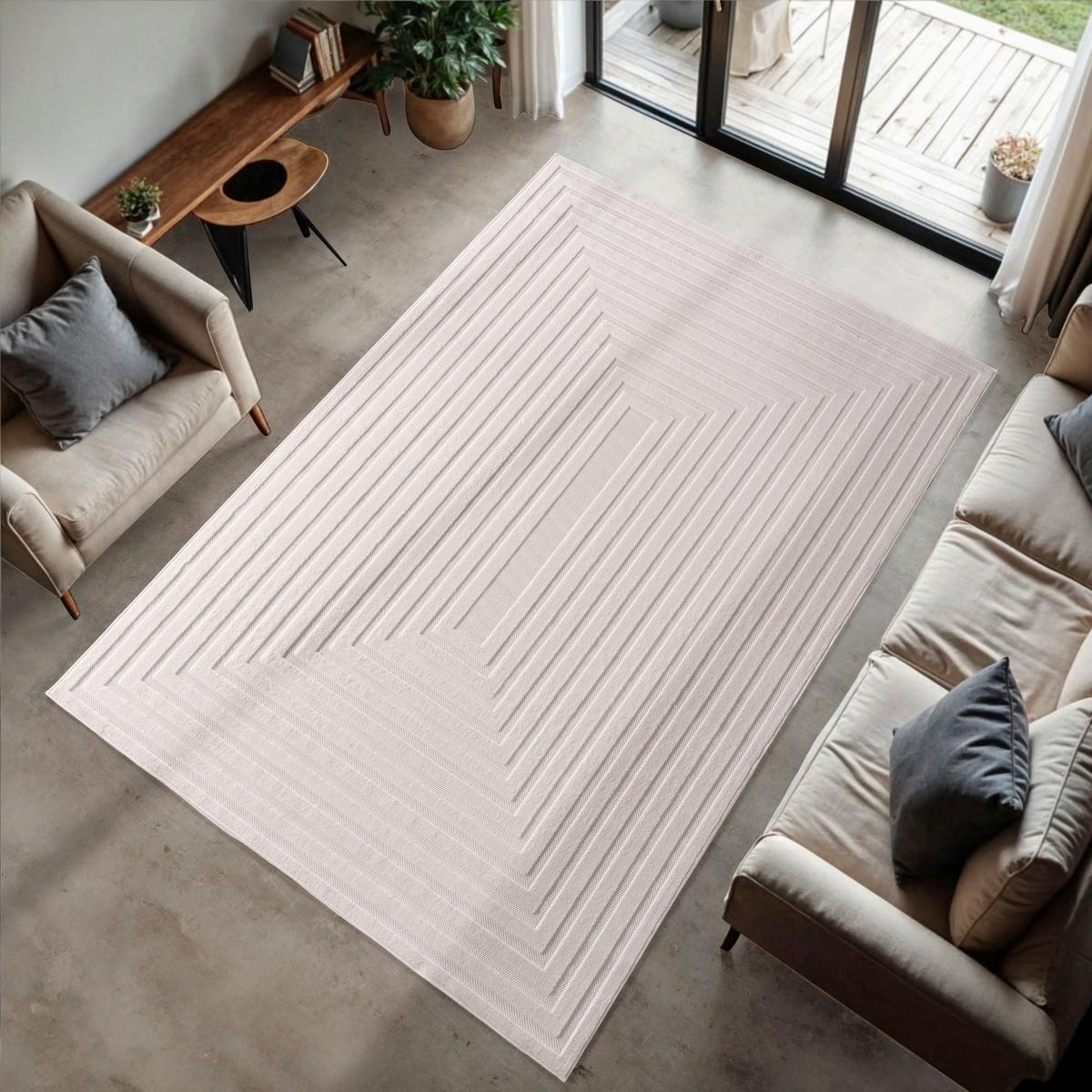 Flachwebeteppich Doha Creme ca. 200x290cm - Creme, Design, Textil (200/290cm)