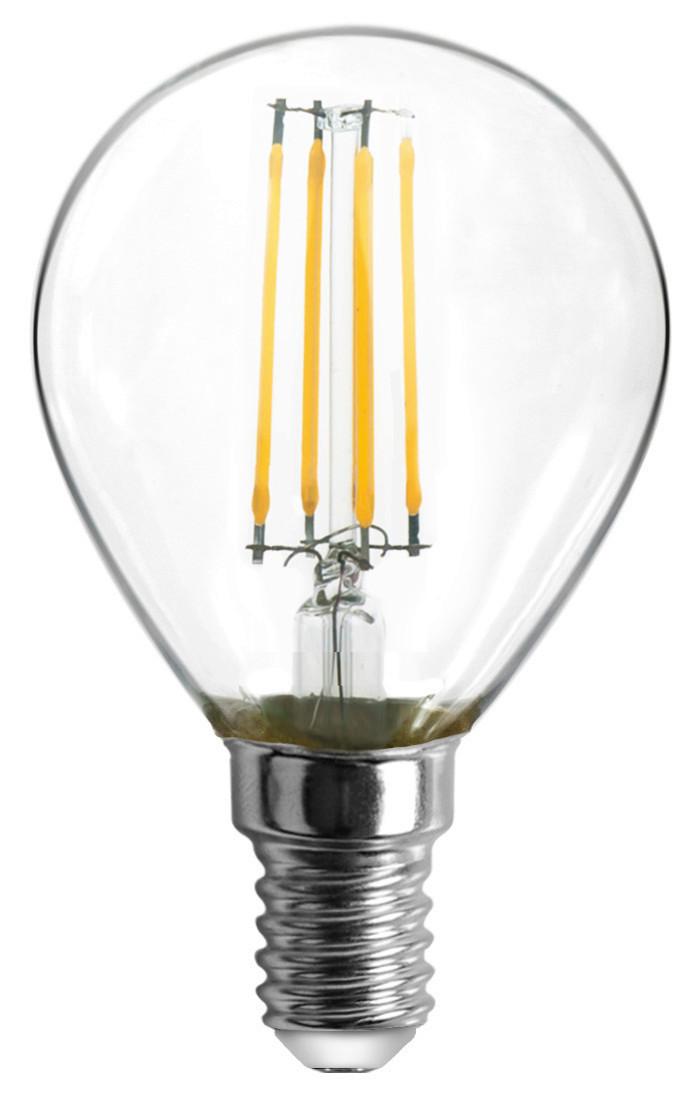 LED-Leuchtmittel max. 4 Watt - Klar, Glas/Metall (4,5/8cm)