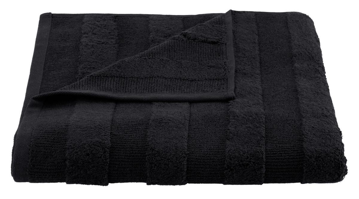 Törölköző Chris 70/140cm - fekete, textil (70/140cm) - Premium Living