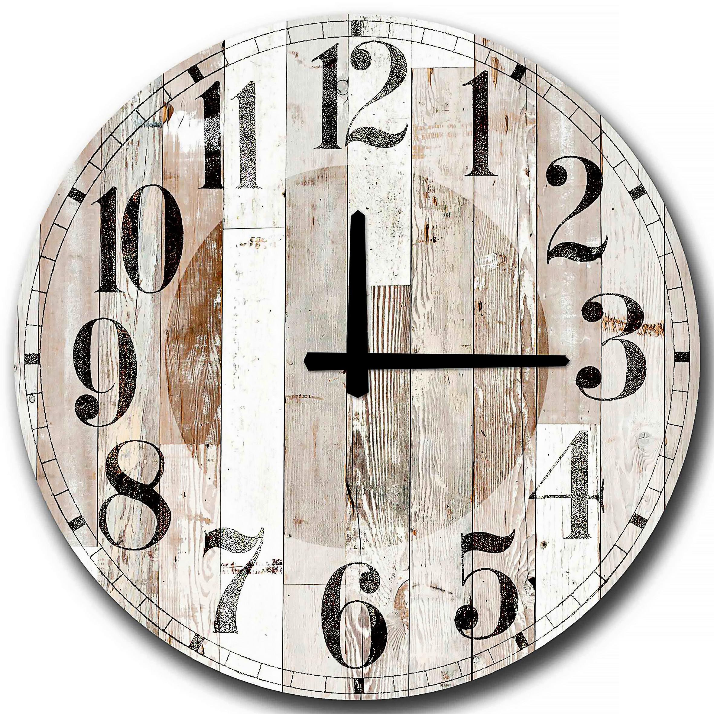 ZEGAR ŚCIENNY 5050MS-041 - różnokolorowy, Lifestyle, materiał drewnopochodny (50/50/0,5cm)