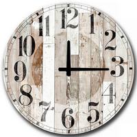 ZEGAR ŚCIENNY 5050MS-041 - różnokolorowy, Lifestyle, materiał drewnopochodny (50/50/0,5cm)
