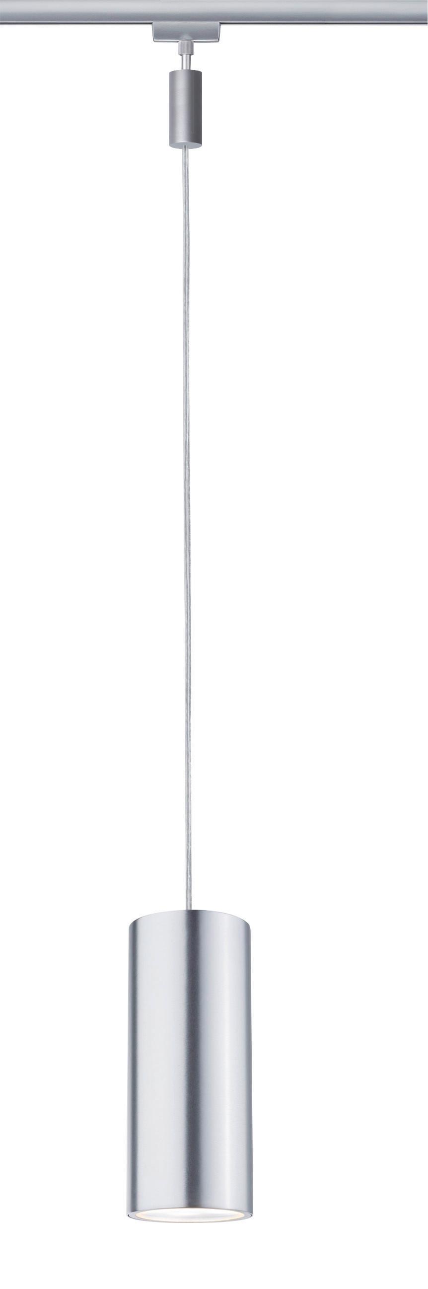 Schienensystem-Hängeleuchte LED Pendulum Barrel max. 6 W - Chromfarben, Design, Metall (8,5/135cm) - Paulmann