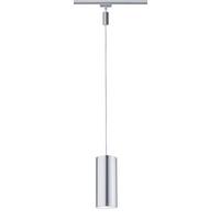 Schienensystem-Hängeleuchte LED Pendulum Barrel max. 6 W - Chromfarben, Design, Metall (8,5/135cm) - Paulmann