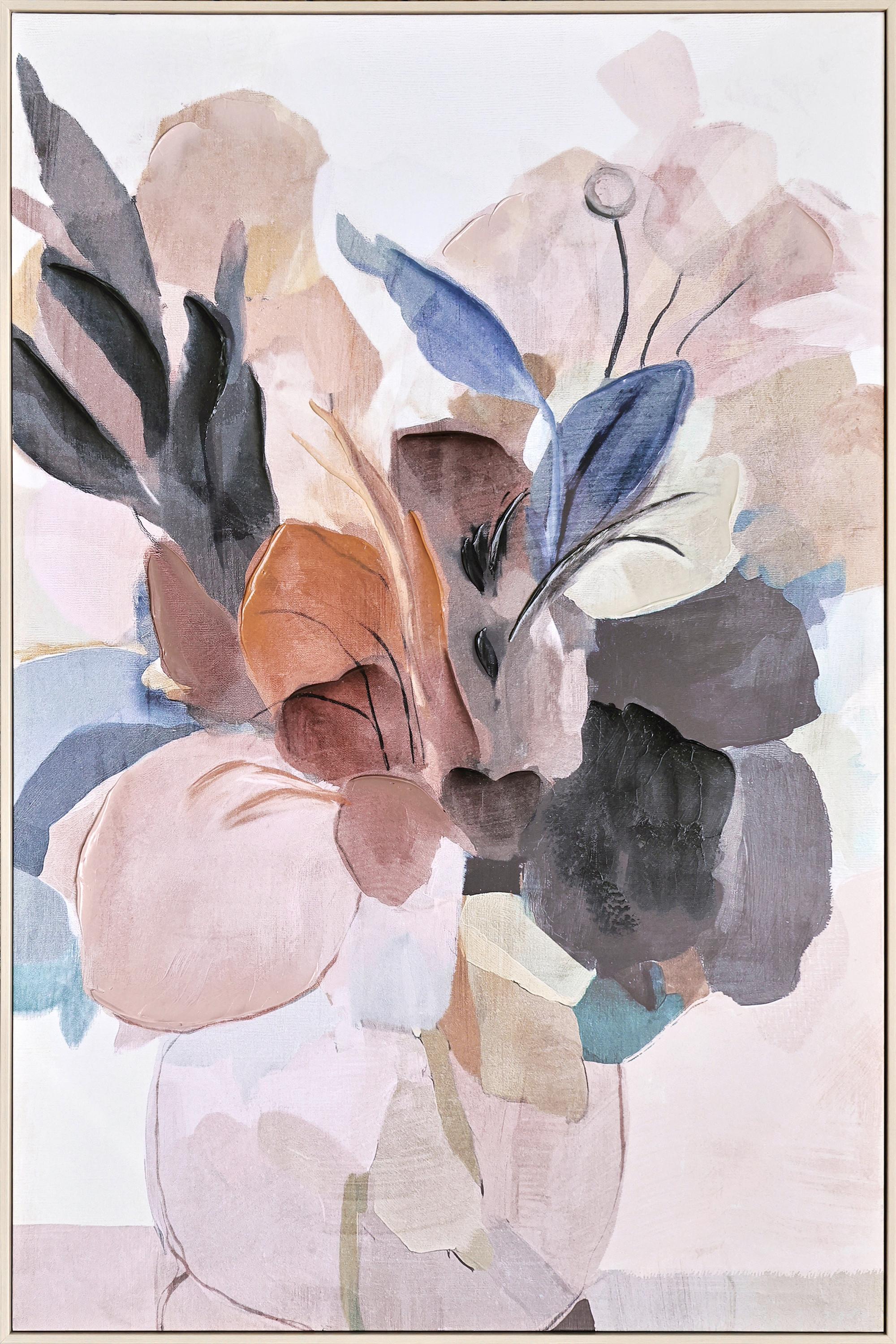 Slika Sa Ramom 60x90cm Denise Small - višebojna/slonovača, tekstil/pločasti materijal (60/90cm) - Mömax